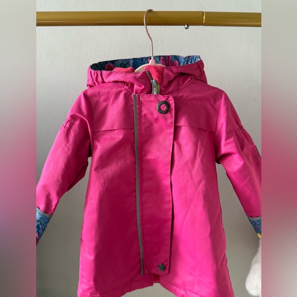 Deux par Deux Pink raincoat kids jacket size 12 months Pick - Picture 2 of 6